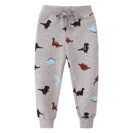 Boys Trousers Spring Dinosaur Animal Sweatpants