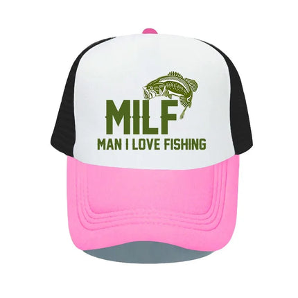 Men Love Fishing Vintage Trucker Hats