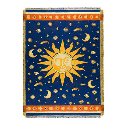 Sun god Woven Bohemian Sofa Blanket