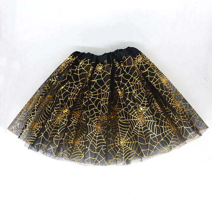 Baby Girl Scary LED Cobweb Tutu Skirt