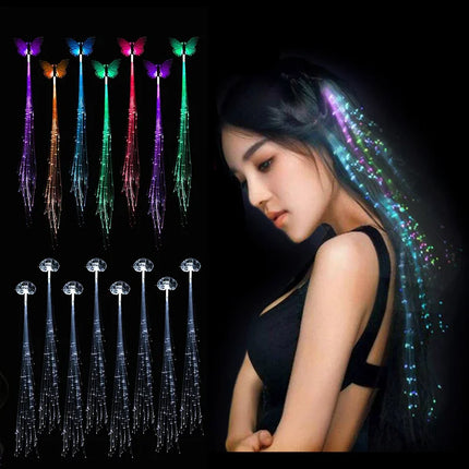 Women LED Luminous Party Hair Braid Lights