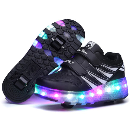 Kid Girl Tow Wheels LED Skate Shoes