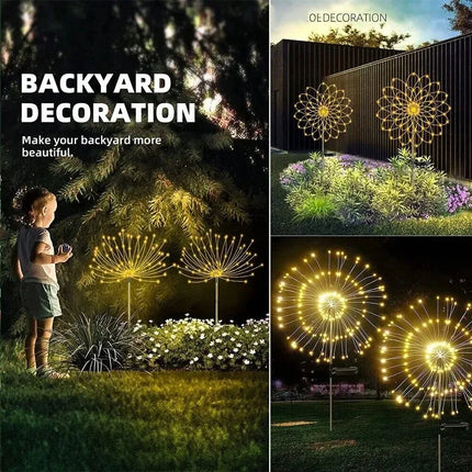 Solar LED Outdoor Firework Fairy Lights