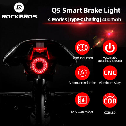 Smart Brake Sensing LED IPx6 Waterproof Cycling Tailight