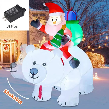 Christmas Inflatable LED Lights Garden Decor