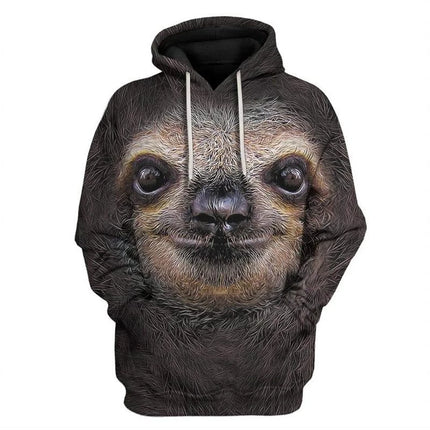 Funny Animals Pattern 3D Casual Long Hoodies