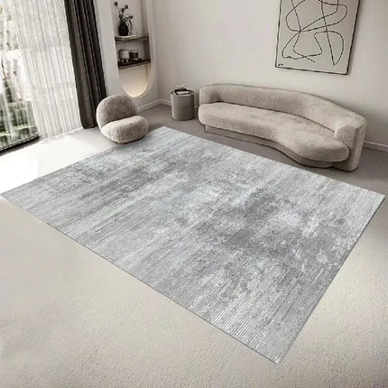 Nordic Abstract Grey Blue Living Area Modern Rug