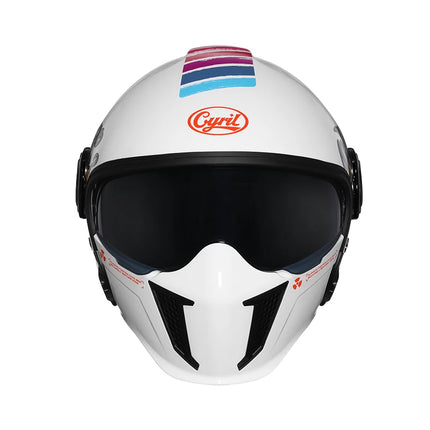 White Pink Combinable Open Face Motorcycle Helmet