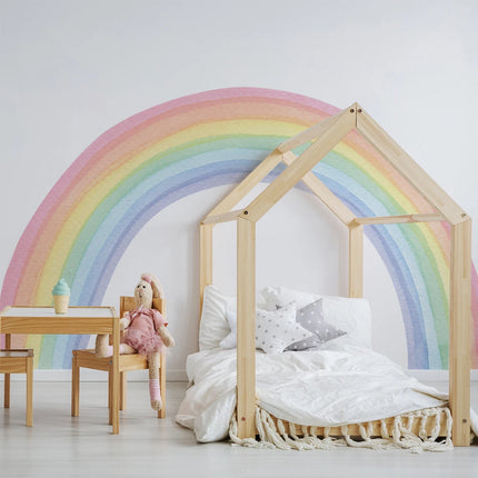 Large Rainbow Pastel 3D Nursery Wall Sticker