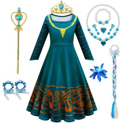 Girl Costume 2-10Y Princess Halloween Carnival Party Dress