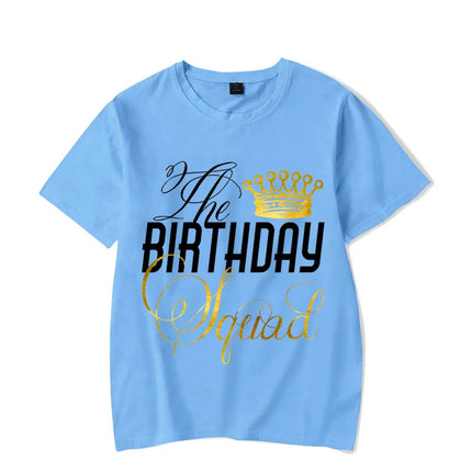 Matching Couple King Queen Birthday Graphic Tees