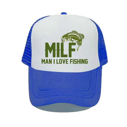 Men Love Fishing Vintage Trucker Hats