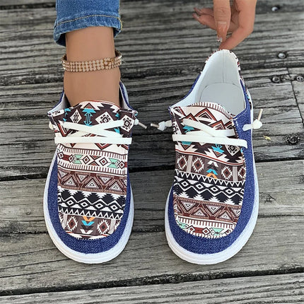 Women Bohemian Fashion Round Toe Sneakers