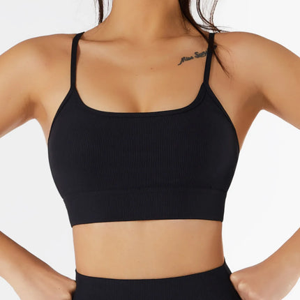 Women Seamless White Black Crop Top Yoga Activewear Sets