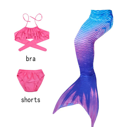 Girl Mermaid Tail Beach Dresses