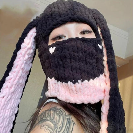 Cyberpunk Rabbit Hat Motorcycle Balaclava