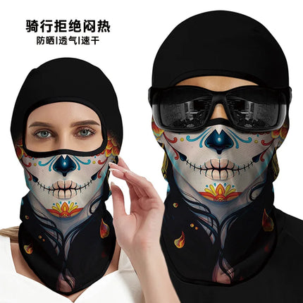 Breathable 3D Skull Balaclava Mask Headgear