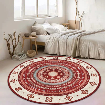 Nordic Round Bedroom Retro Area Rugs.