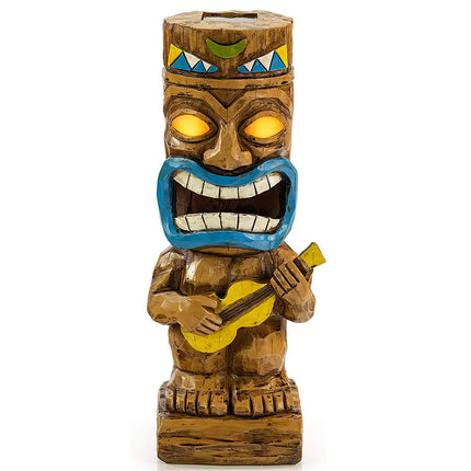 TIKI Ukulele Solar LED Flickering Garden Light