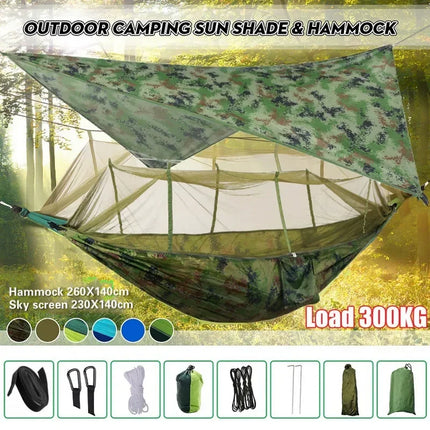 Lightweight Portable Camping Mosquito Net Hammock