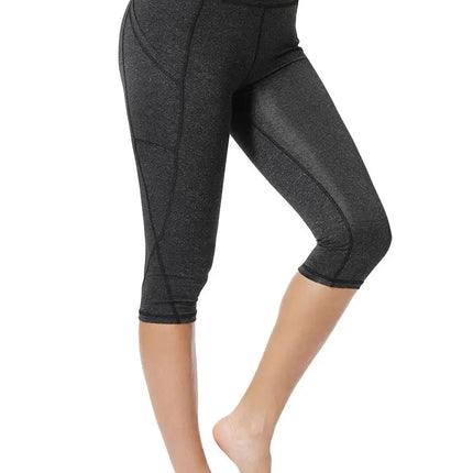 Women Pocket Capris Fitness Leggings - Mad Fly Essentials