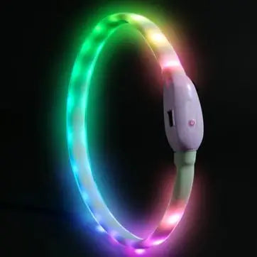Lightweight Pet USB Rechargeable LED Dog Collar
