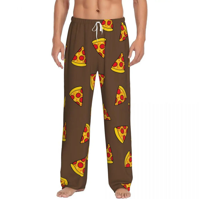 Men Funny Pizza Casual Pajama Pants