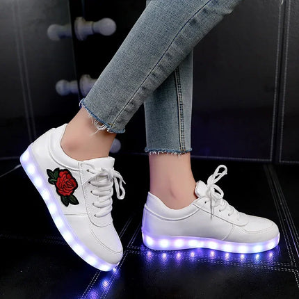 Kids LED Luminous USB Sneakers