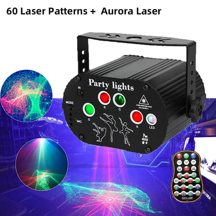 USB Rechargeable Mini RGB Disco LED Laser Light Projector