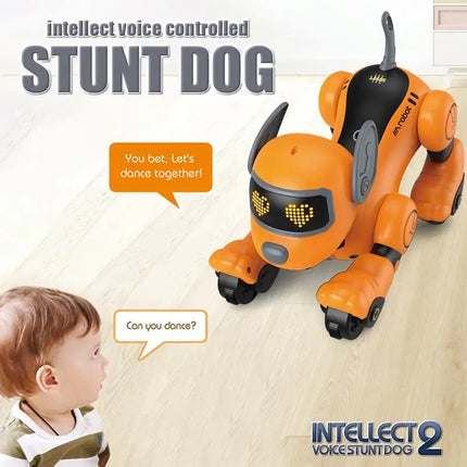 Smart Voice Dialogue Walking Robot Stunt Dog Toy