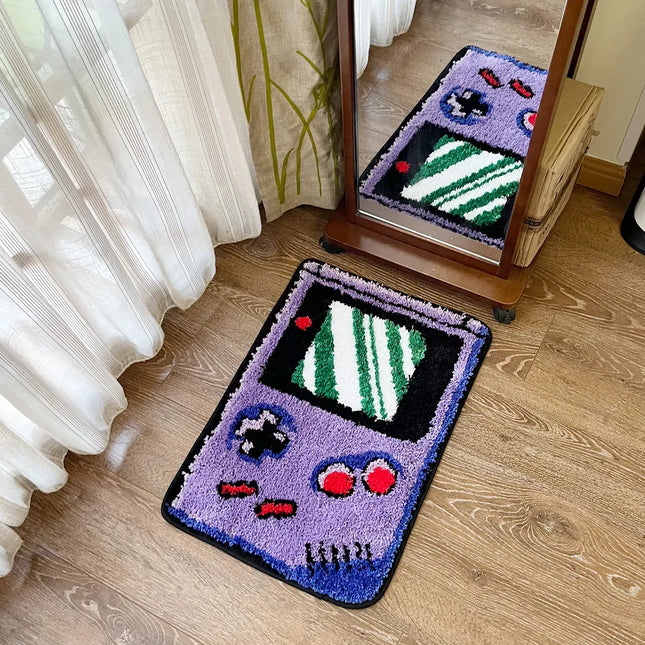 Home Retro Hand-help Game Device Tufted Rug