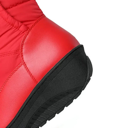 Women Mid Calf Winter Down Platform Boots.