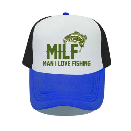 Men Love Fishing Vintage Trucker Hats