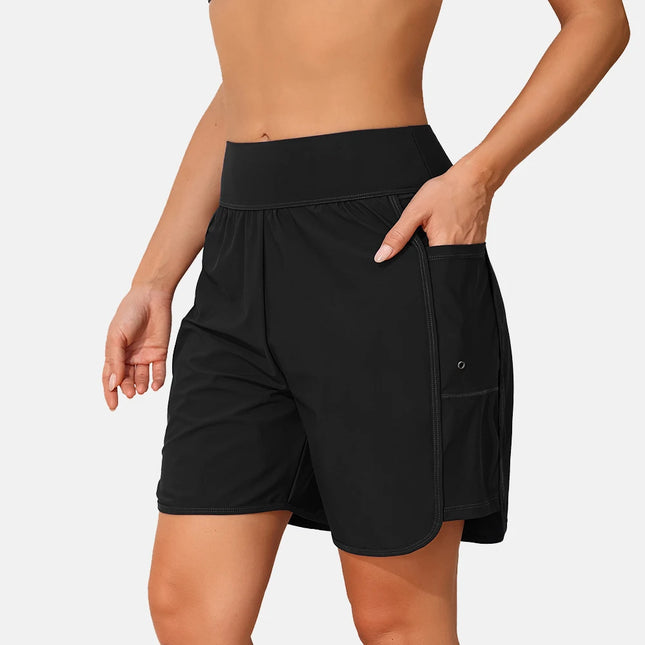 Women Solid 2 Side Pocket Fitness Short - Mad Fly Essentials