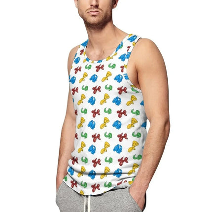 Men Funny Balloon Dogs Activewear Tank Top