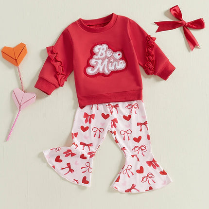 Baby Girl Valentine Heart Outfit Set - Mad Fly Essentials