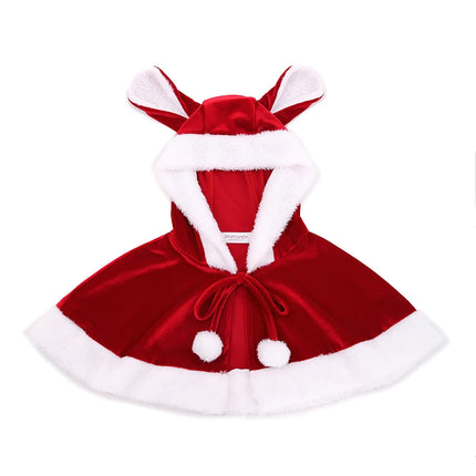 Baby Girl Xmas Party 2pc Velvet Dress Sets