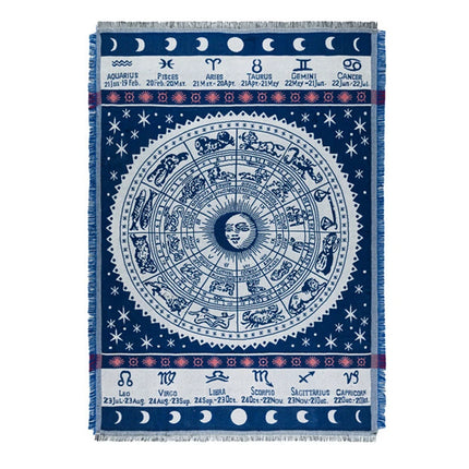 Sun god Woven Bohemian Sofa Blanket