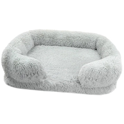 Washable Square Plush Cat Dog Pet Bed