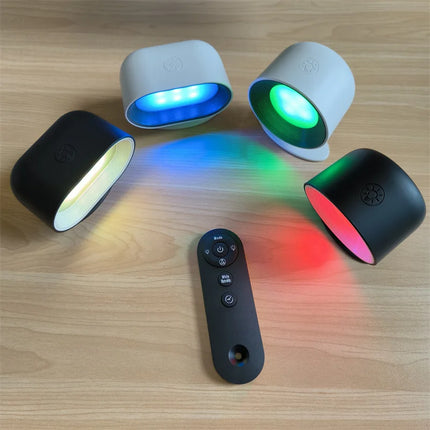 Remote RGB LED Wireless Rechargeable Wall Sconce