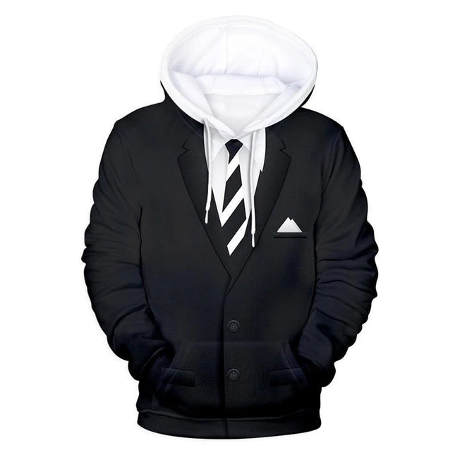 Boys Realistic Tie 3D Hoodies