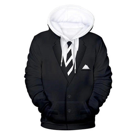 Boys Realistic Tie  Suit 3D Hoodies