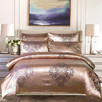 European Jacquard Satin Duvet Bedding Sets