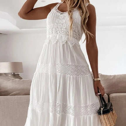 Women Retro Summer Trendy Boho White Dress
