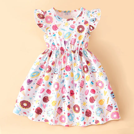 Girl Cartoon Animal Summer Ruffle Dress – Mad Fly Essentials