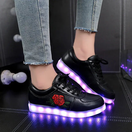 Kids LED Luminous USB Sneakers