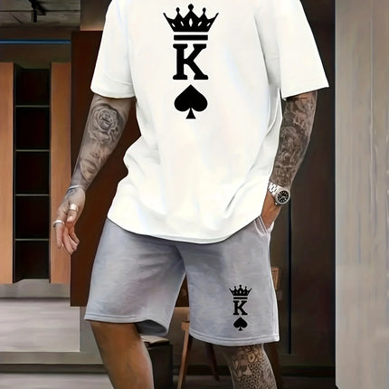 Men Fashion King Crown Spade Sets