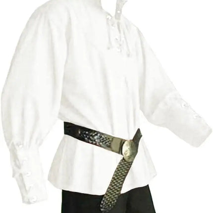 Men Nordic Medieval Pirate Tunic Costume Shirt