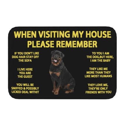  Border Collie Dog Front Floor Entrance Mat