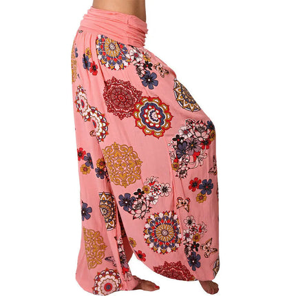 Women Summer Floral Harem Fashion Pants